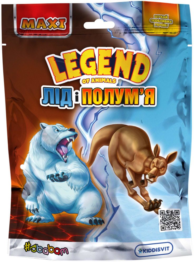 Стретч-антистресс #sbabam LEGEND OF ANIMALS МАКСИ – ЛЁД И ПЛАМЯ в ассортименте (60/CN25)